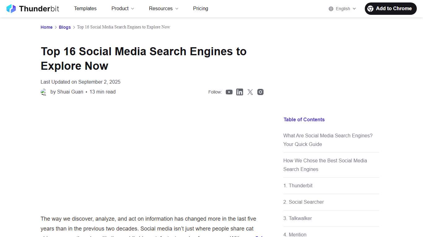 Top 16 Social Media Search Engines to Explore Now